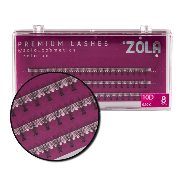 Ресницы Zola пучки 10D 8мм 05337