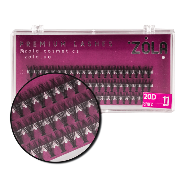 Вії Zola Bunches 20D, 11 мм 05340