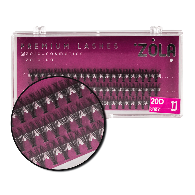 Вії Zola Bunches 20D, 11 мм 05340