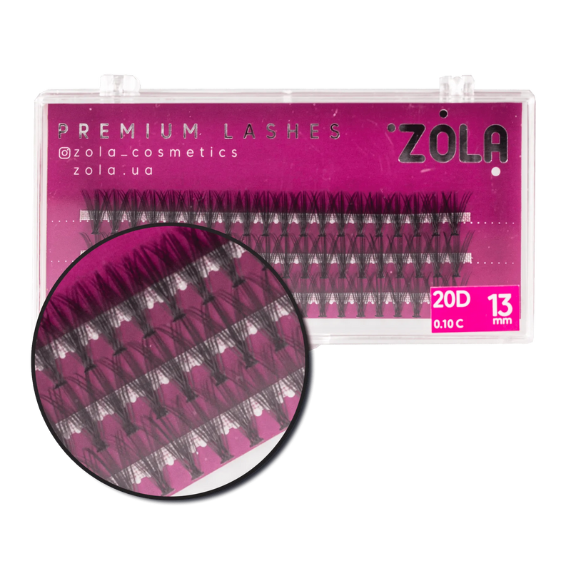 Вії Zola Bunches 20D, 13 мм 05342