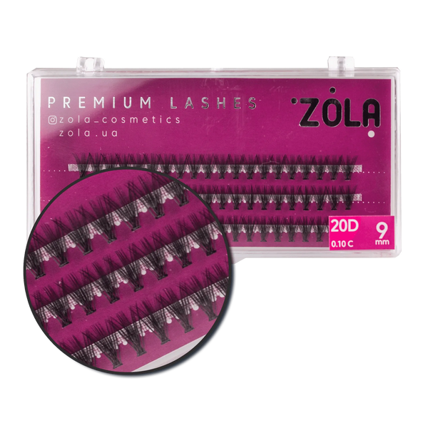 Вії Zola Bunches 20D, 9 мм 05345