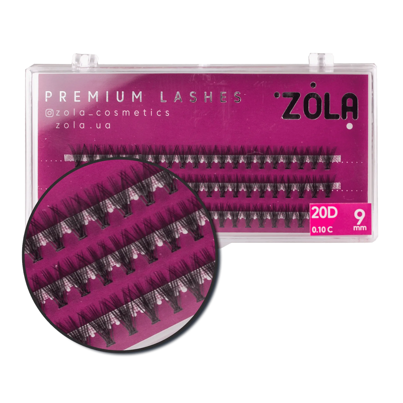 Вії Zola Bunches 20D, 9 мм 05345