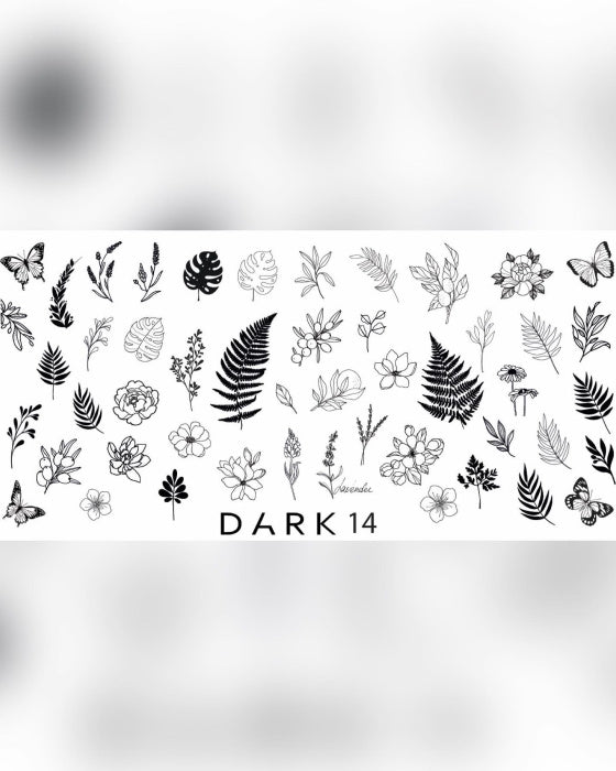 DARK STAMPING PLATE 14  DARK14