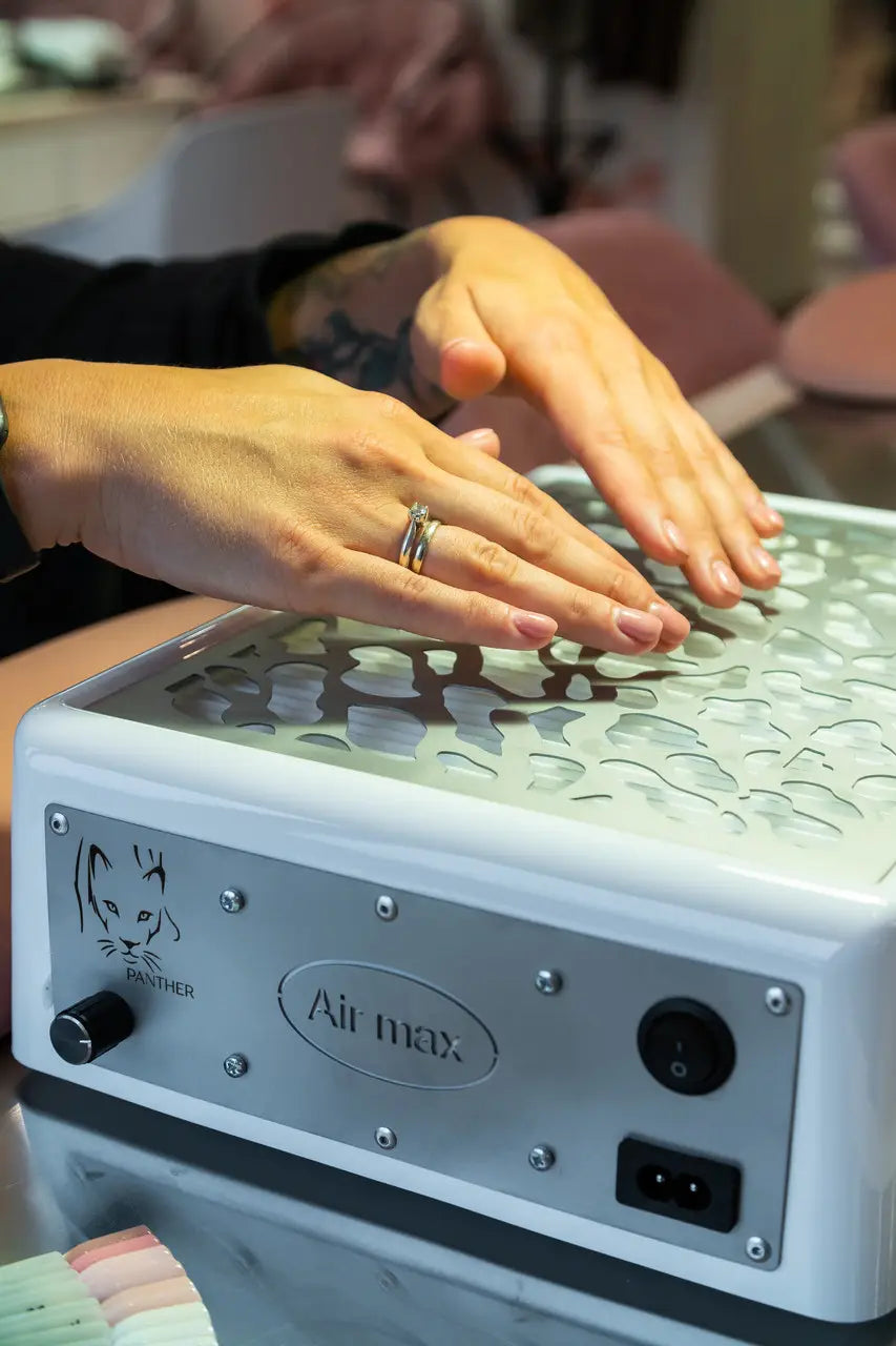 Пылесборник для ногтей с фильтром Air Max PANTHER 2в1 с НЕРА SILVER 