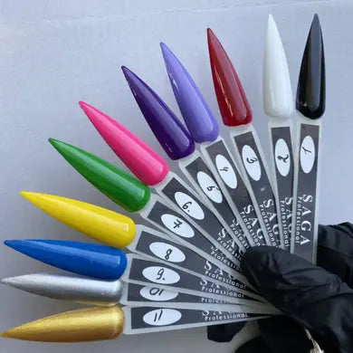 Профессиональный лак SAGA для стемпинга 8 (желтый), 8 мл