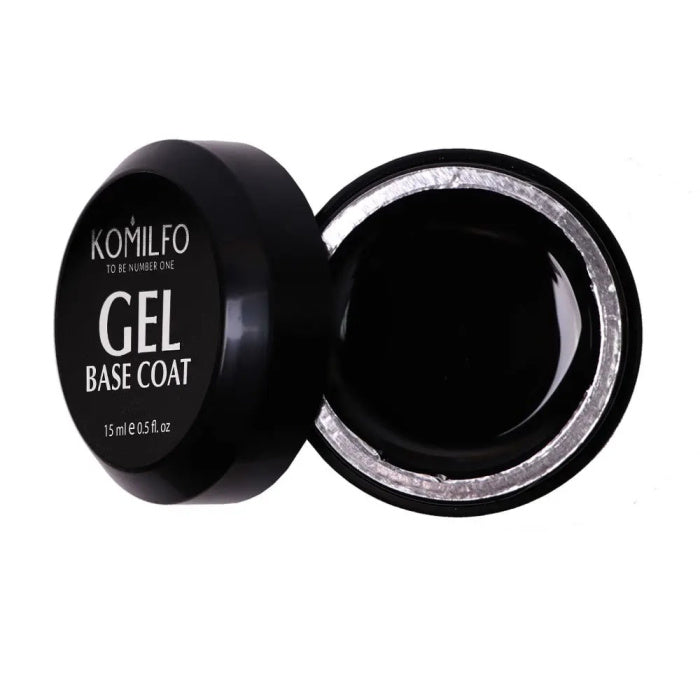 KOMILFO GEL BASE COAT - КОНСІЛЕР-БАЗА ДЛЯ ГЕЛЬ-ЛАКУ, 15 МЛ (БАНКА ГЕЛЮ) Артикул : 551501