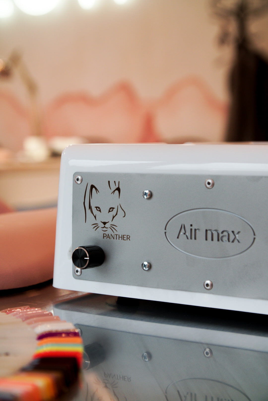 Пылесборник для ногтей с фильтром Air Max PANTHER 2в1 с НЕРА SILVER 