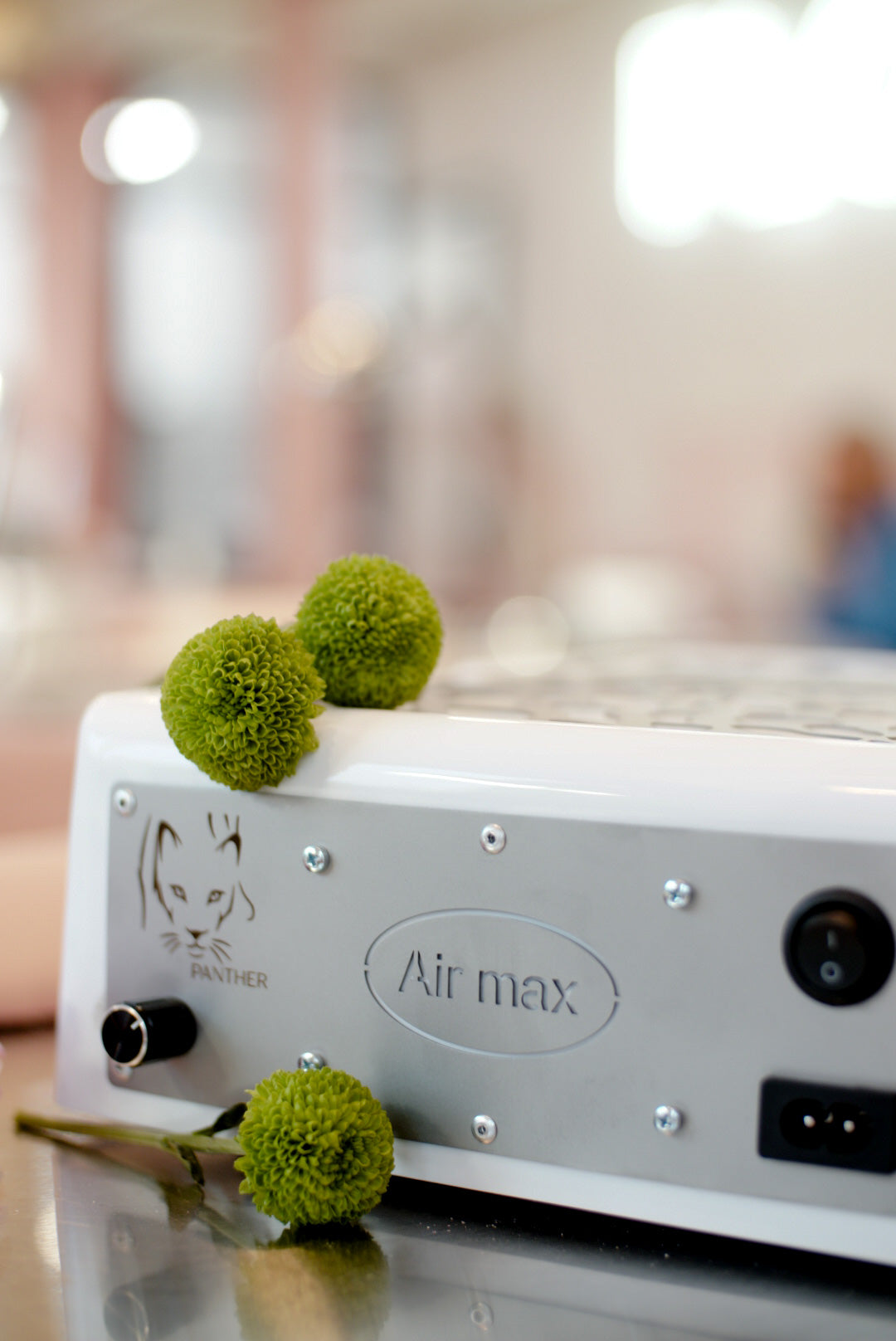 Пылесборник для ногтей с фильтром Air Max PANTHER 2в1 с НЕРА SILVER 