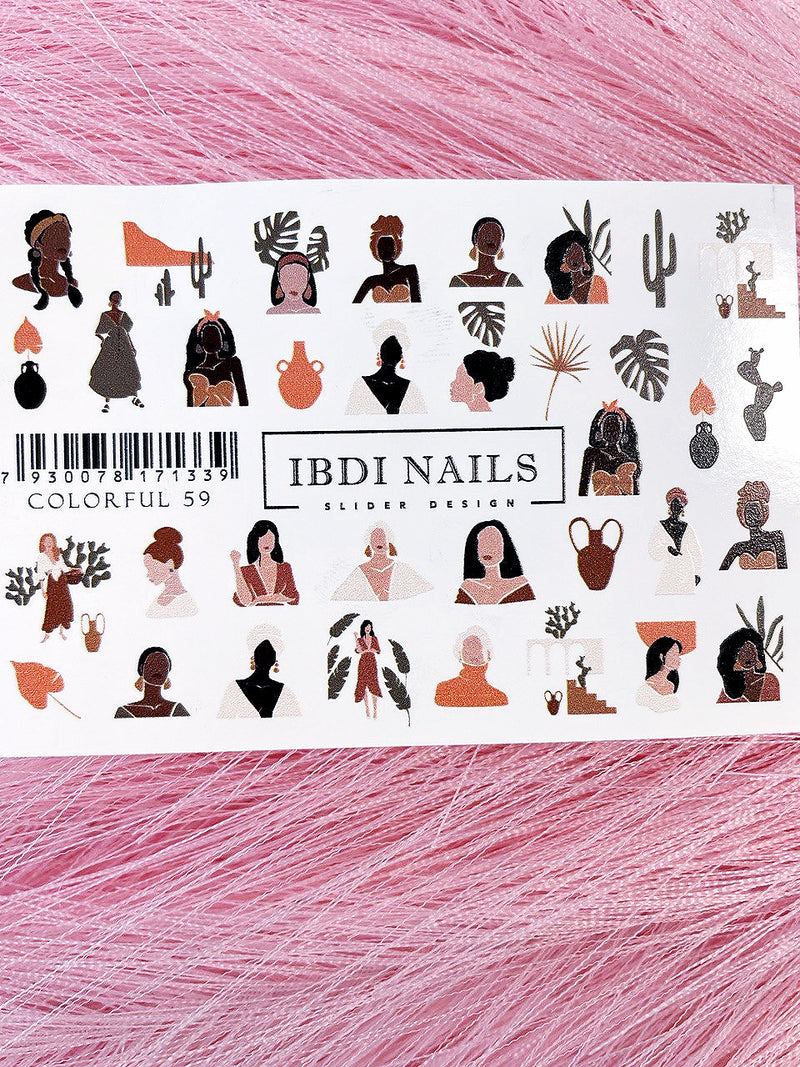 Слайдер дизайн для маникюра IBDI Nails Colorful 59