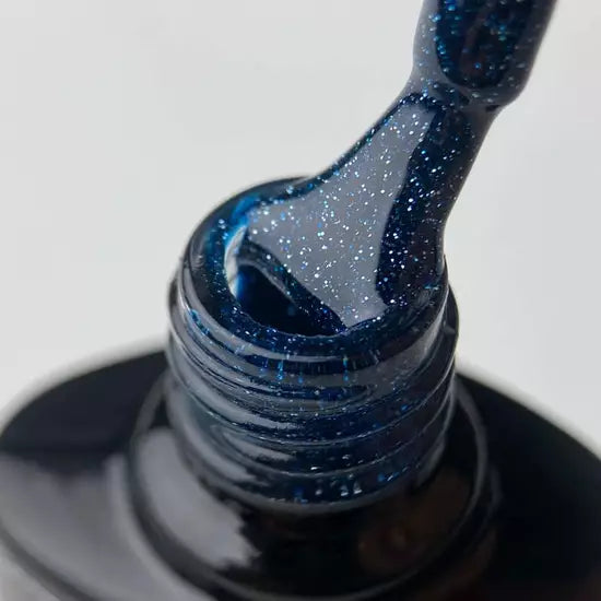 Гель-лак SAGA professional Fiery gel 27 (індиго з мікроблиском, світловідбиваючий), 9 мл