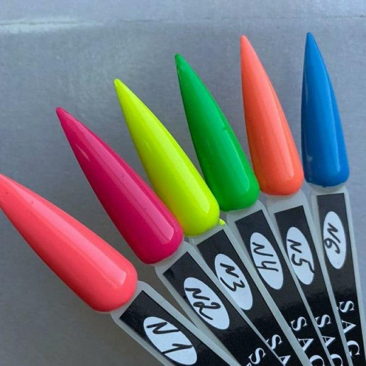 SAGA professional stamping varnish NEON 1 (peach), 8 ml