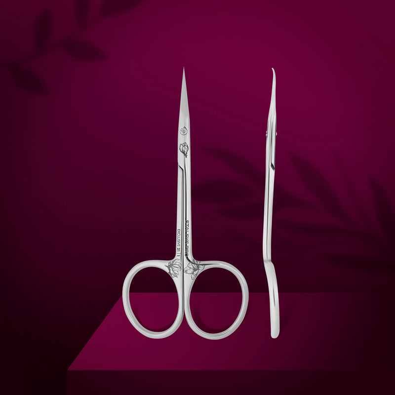 Professional cuticle scissors Staleks Pro Exclusive 21 Type 1 (Magnolia) SX-21/1m