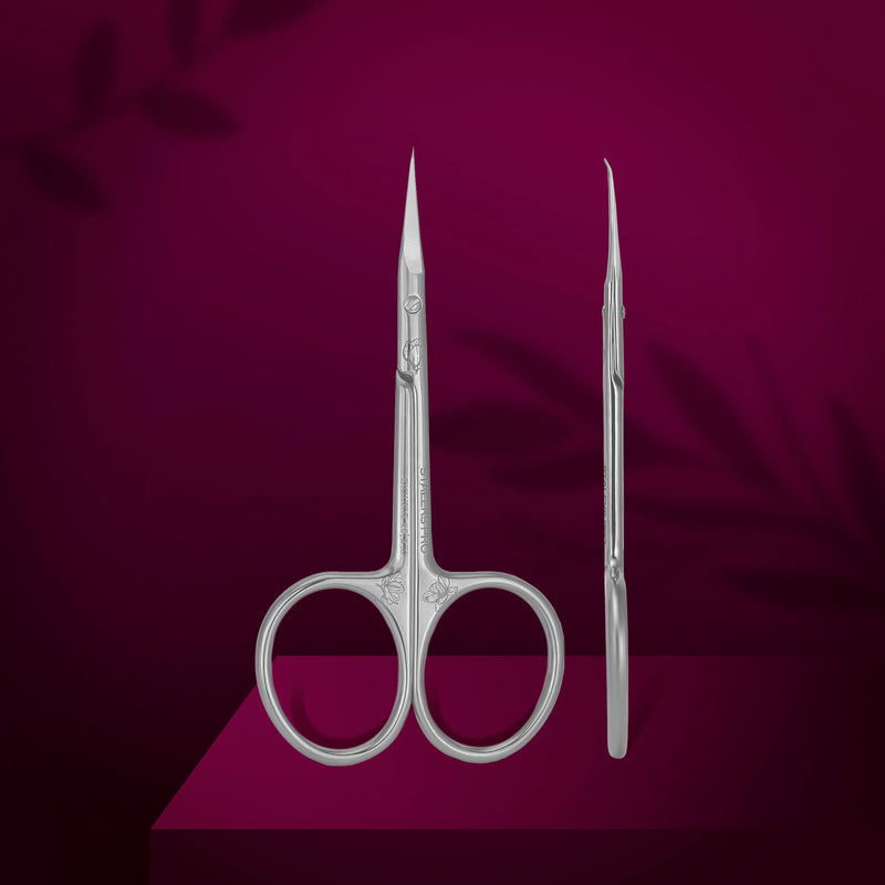 Професійні ножиці для кутикули з гачком Staleks Pro Exclusive 23 Type 2 (Magnolia) SX-23/2м