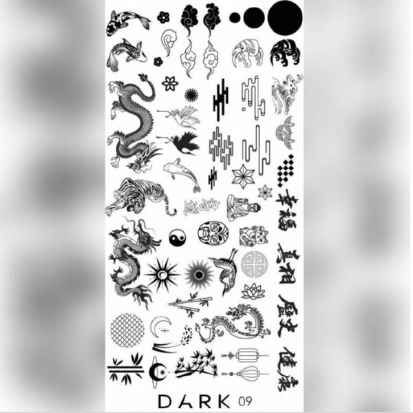 DARK 09 STAMPING PLATE  DARK09