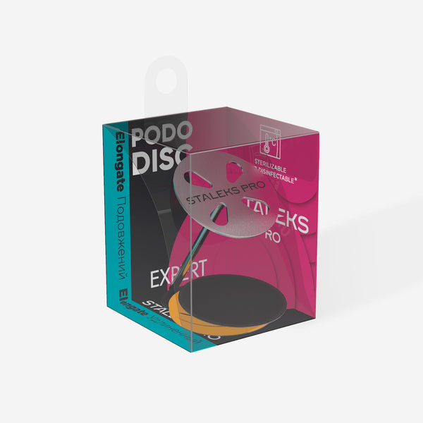Pedicure disc extended Pododisc Staleks Pro L complete with removable file 180 grit 5 pc (25 mm), set PDLset-25