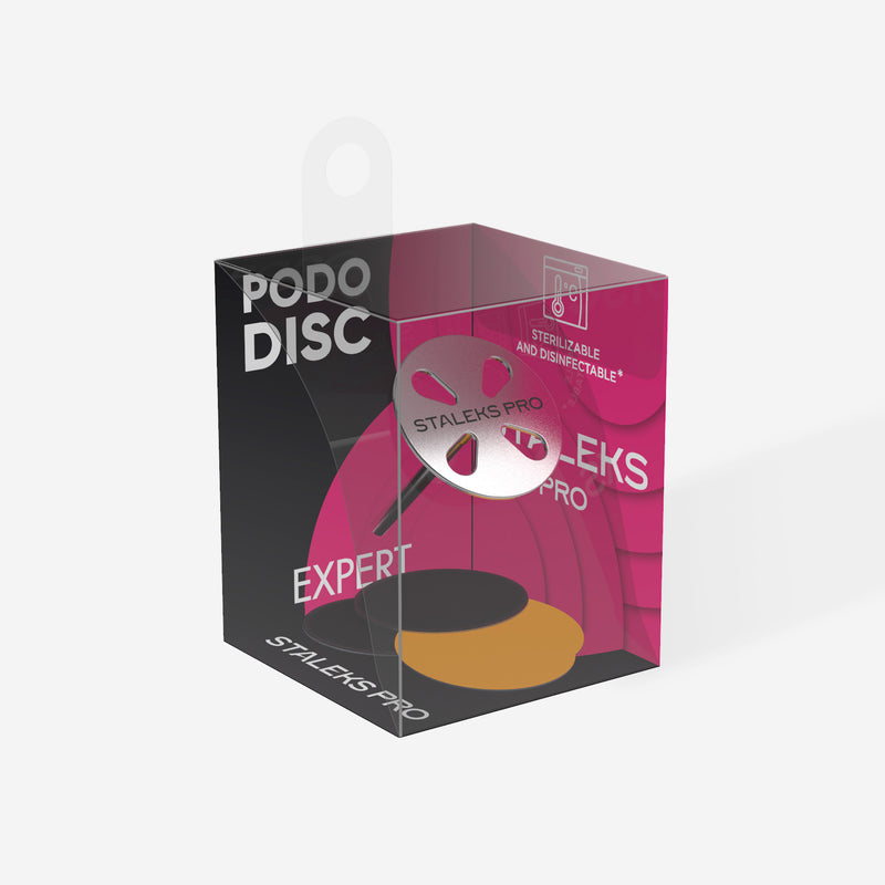 Диск для педикюру Pododisc Staleks Pro M і набір одноразових пилок 180 грит 5 шт (20 мм) PDset-20