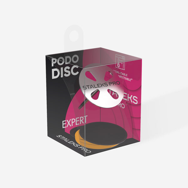 STALEKS Pedicure disc Pododisc Staleks Pro L and set of disposable file 180 grit 5 pc (25 mm) PDset-25